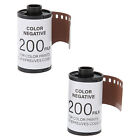 2 Roll 35mm Camera Color Film ISO 200 8 Sheets HD Camera Color Negative Film REL