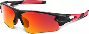 Polarized Sports Sunglasses for Men Women Youth Baseball Fishing Cycling Running - Picture 1 of 12