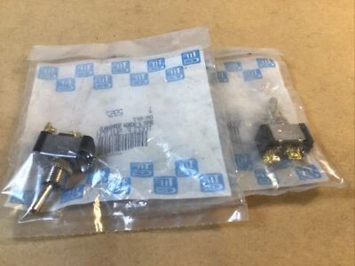 Interruptor de palanca de encendido y apagado 2 colegios Hersee 1206R plateado SPST terminal de 2 tornillos nuevo TIFCO Foto 1 de 4