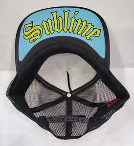 Metal Head Black Death Thrash Colors Yellow Sublime Diamond Trucker Adjustable - Picture 1 of 2