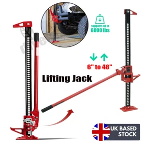 High Lift Ratchet Farm Jack 6" to 48" 3000kg 3Ton Jack Hoist Winch Off Road UK - Picture 1 of 13