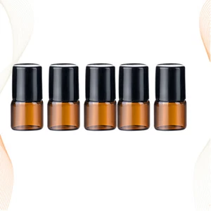 5 PCS Essential Oil Roller Bottle Bottles Dispensing Glass - Picture 1 of 11