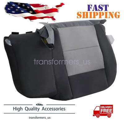 2003-2011 For Ford Ranger Driver Bottom Cloth Seat Cover Left Side Black/Gray - Image 1 of 4
