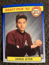 1992 Front Row Draft Pick #55 / HOF Derek Jeter ROOKIE / STUNNING RAZOR SHARP