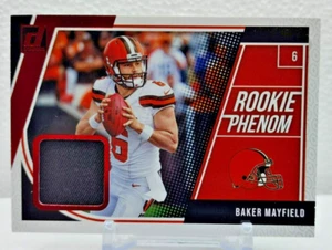 Baker Mayfield Rookie Phenom Relic Premier Jersey 2018 Donruss Red Foil Tampa - Picture 1 of 2
