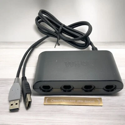 Wii U Official OEM GameCube Controller Adapter Nintendo WUP-028 Used - Image 1 of 4