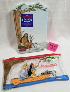 Blocco note Disney Pocahontas fustellato NUOVO + custodia materiale scuola matite custodia notebook - Foto 1 di 3