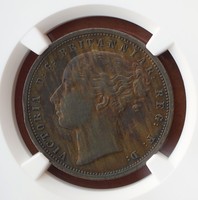 South Africa  Pattern Penny  Griqua Town c. 1890 Proof Like  Coin NGC AU SCARCE