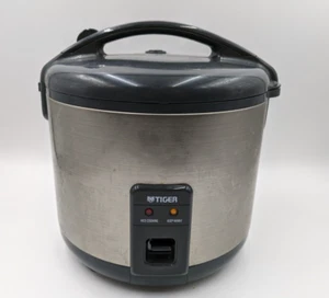 READ* Tiger JNP-S18U 10-Cup  Rice Cooker and Warmer, Stainless Steel Gray - Picture 1 of 24