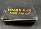 Kit d'aspiration vintage morsure de serpent métal étain optique américaine anciens premiers soins