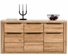 Sideboard Kommode Greta in Wildeiche geölt Teilmassiv  Breite 160cm Anrichte