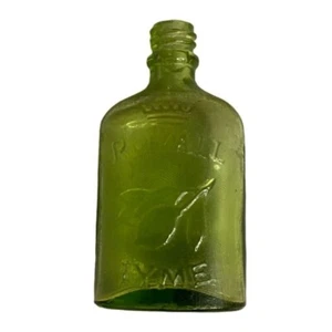 #8053 Royal Lime Green Glass Bottle with No Stopper - Picture 1 of 5