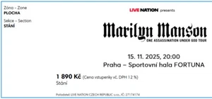 MARILYN MANSON Prag Prague Stehplätze Stehplatz Tickets Karten 15.11.2025 - Picture 1 of 2