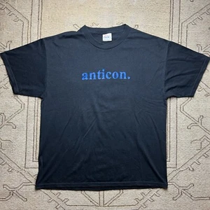 Vintage Anticon Indie Hip Hop Electronic Music Band Record Label T Shirt Large - Picture 1 of 5