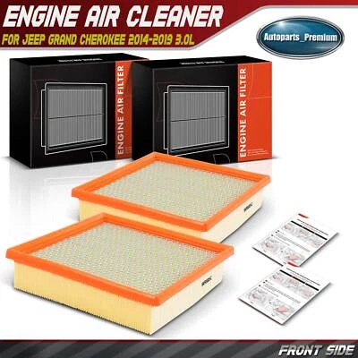2x Engine Air Filter for Jeep Grand Cherokee CRD 2014 2015 2016 2017-2019 3.0L - Image 1 of 4