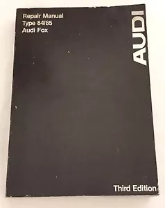 Audi Fox Type 84/85 1973-1978 manual de reparación 3ª edición - Imagen 1 de 4