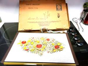 Vintage Warm-O-Tray Electric Warm Tray Plate Party Hostess Veggie Thanksgiving - Picture 1 of 4