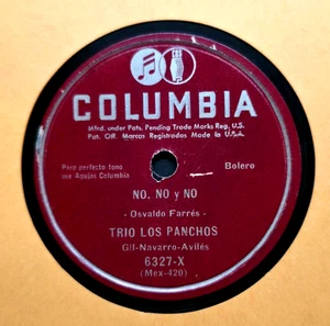TRIO LOS PANCHOS / SIN TI / NO, NO Y NO / 78 RPM RECORD - Picture 1 of 2