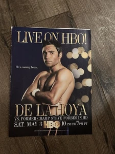 OSCAR DE LA HOYA Boxen 8" x 11" Foto Poster Druck Anzeige 2008 Steve Forbes - Bild 1 von 1