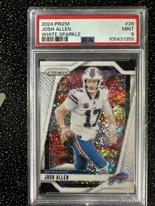 Panini Prizm 2024 - Josh Allen #28 White Sparkle Prizm - Imagen 1 de 2