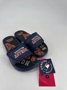 Foco Houston Astros Gel Cushioned Slide Sandals Mens Size Youth S MLB NWT - Picture 1 of 8