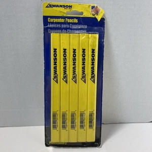 2009 Swanson CP700 Yellow Professional Carpenter Pencil 5-Pack Rough Package - Picture 1 of 2