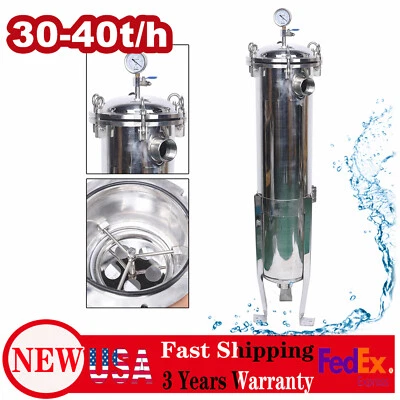 2" Npt In/Out High Pressure #2 Bag Filter Housing 304 Stainless Steel 150 Psi - Image 1 of 4