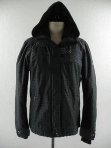 Women's L Columbia Omni-Shield Abbot Kinney Jacket Houndstooth Black Gray Parka - Picture 1 of 24