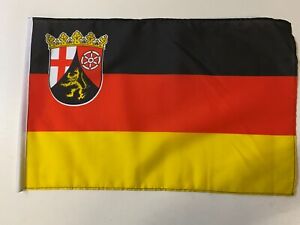 Rheinland Pfalz Stockfahne, Flagge, Fahne, Landesfahne 30x45cm ohne Stock