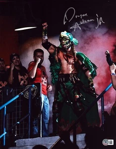 Dragon Azteca Jr Signed 11x14 Photo BAS COA MLW Lucha Underground Libre AAA Auto - Picture 1 of 24