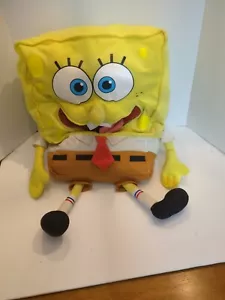 Rare Vintage Spongebob SquarePants Large 24" Stuffed Plush 2001 MATTEL EUC!! - Picture 1 of 7