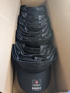 BRAND NEW BOX OF 24 Richardson Lite Performance Visor Hat BLACK ONE SIZE - Picture 1 of 9