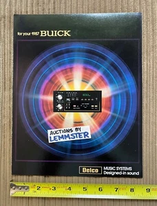 Brochure informativa Buick Delco Bose Music Sound System 1987 SPEDIZIONE GRATUITA USA - Foto 1 di 4