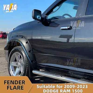 FOR 2009-2023 Dodge Ram 1500 Truck OE Style Matte Black Fender Flares Front 2pcs - Picture 1 of 1