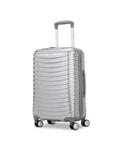 $480 New SAMSONITE Spin Tech 6 Carry-On Spinner Luggage Silver 20" - Picture 1 of 8