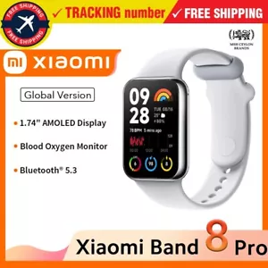 Global Version Xiaomi Smart Band 8 Pro Mi 1.74" AMOLED 5ATM 150+ Sports Modes UK - Picture 1 of 10