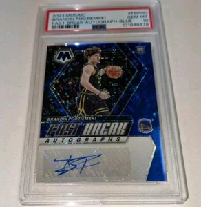 Brandin Podziemski 2023 Mosaico Fast Break Azul Autógrafo 5/25 PSA 10 - Imagen 1 de 5