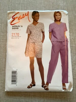 McCall’s SEWING PATTERN 2170 Misses TOP & PANTS Sizes 8-14 UNCUT Stitch ‘n Save - Image 1 of 3
