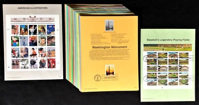 2001 USPS First Day Souvenir Cancellation Pages 53 Sheet COMPLETE Set $270+ Cat. - Image 1 of 3