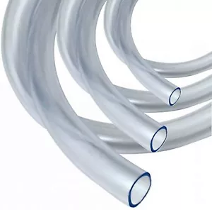 Clear PVC Petrol Fuel Pipe Water Hose - 1 Meter Lengths - Choose Your Diameter! - Picture 1 of 5