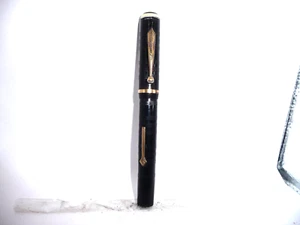 Morrison Vintage  Black Beauty  Lever Fill Fountain Pen-working--fine point - Picture 1 of 7