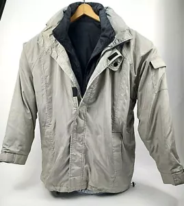Roundtree & York Outdoors Mens Parka Warm Winter Coat Silver-Grey XL Zip Out.... - Picture 1 of 8