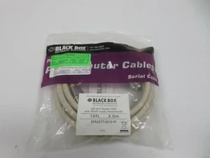 Black Box DB9 Null Modem Cable EMI/RFI Hoods Female/Female 10ft EYN257T-0010-FF - Picture 1 of 6