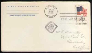 US. 1153. 4c. 50-Star Flag Issue. FDC. 1960 -1 - Picture 1 of 1