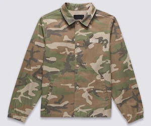 Brand New Kids Vans Torrey Canvas Coach Jacket Vintage Camo Size M (10-12) - Picture 1 of 3