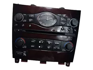 2013 Infiniti EX37 AC Heat Air Climate Temperature Clock Radio Panel 68260 1BA2A - Picture 1 of 12