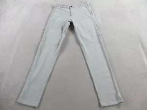 Lululemon Pants Men 31 Gray Commission 37" Length Classic Chino Stretch Casual - Picture 1 of 12