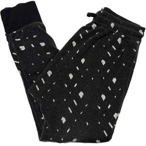 Michael Lauren Moshi Kids Size M Black White Speckle Sweat Harem Joggers Pants - Picture 1 of 6