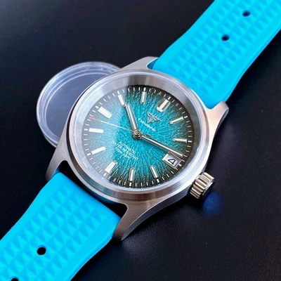 Nuevo 36mm NH35A Hombre Reloj de Buceo Cristal de Zafiro 20ATM Impermeable Manecillas Luminosas Foto 1 de 4