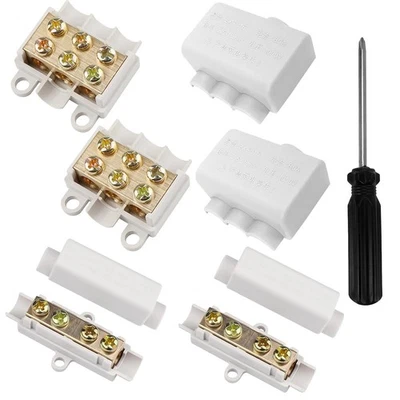 4 Pcs Splice Quick Connector, 1000V 80A/100A Inline Wire Terminal Block  - Image 1 of 4